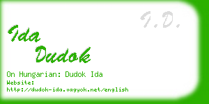 ida dudok business card